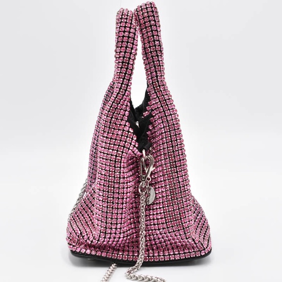 Pink Diamond Crystal Mini Bucket Bag - Picture 5 of 7
